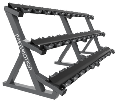 FreeMotion Three Tier Saddle Dumbbell Rack