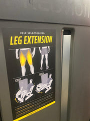 FreeMotion Epic ES801 Leg Extension  DEMO UNIT