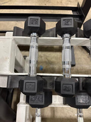 SMW Rubber Hex Dumbbell - Pairs and Sets Available !