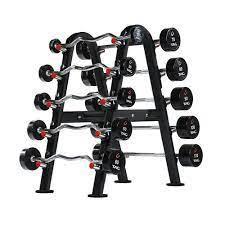 TAG 10 Unit Barbell Rack Black Frame