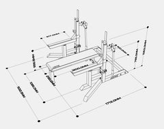 Event Used MET-XT Granite Powerlifting Combo Rack