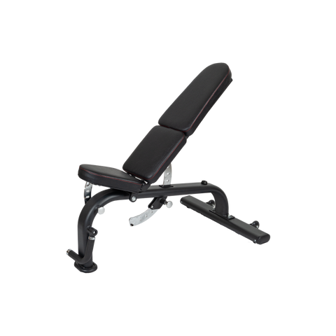SMW FID Commercial Bench Black Frame Black Upholstery