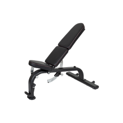 SMW FID Commercial Bench Black Frame Black Upholstery