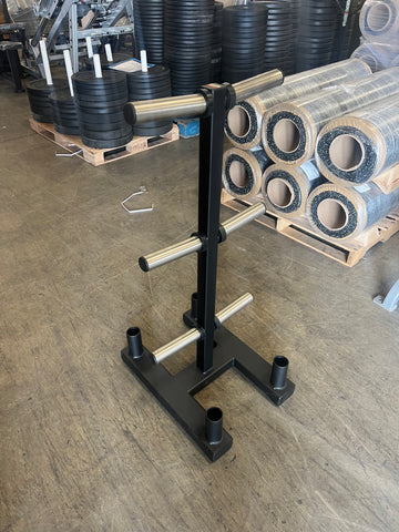 ProMaxima FW-70 Olympic Plate and Bar Holder Black Frame