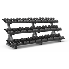 FreeMotion Three Tier Tray Style Dumbbell Rack