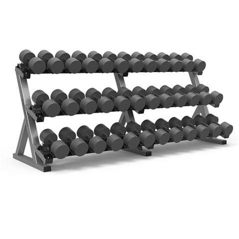 FreeMotion Three Tier Saddle Dumbbell Rack