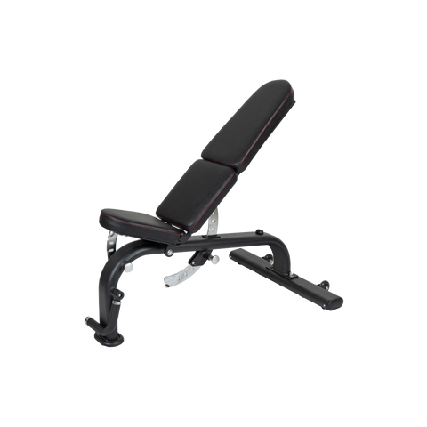 SMW FID Commercial Bench Black Frame Black Upholstery