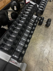 Used Rubber Hex Dumbbells