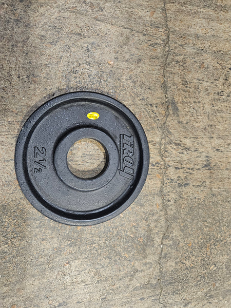DEMO UNIT Troy Barbell Black Iron Wide Flanged Weight Plates (PO-PLATE) (HO-PLATE)