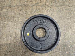 DEMO UNIT Troy Barbell Black Iron Wide Flanged Weight Plates (PO-PLATE) (HO-PLATE)