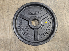 DEMO UNIT Troy Barbell Black Iron Wide Flanged Weight Plates (PO-PLATE) (HO-PLATE)