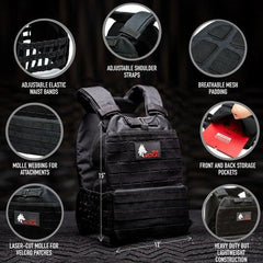 Wolf Weighted PLATE CARRIER / VEST (only) - Show Me Weights