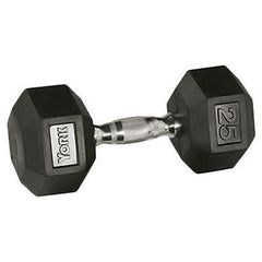 York Rubber Hex Dumbbells