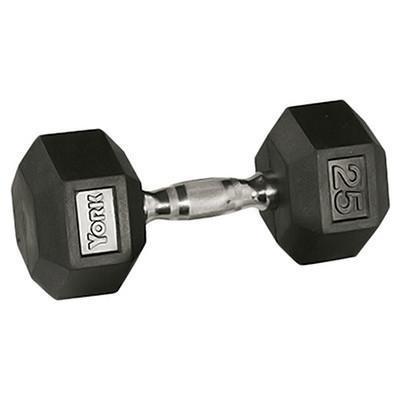 York Rubber Hex Dumbbells