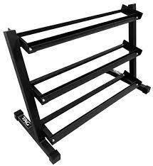 Wright 3 Tier 4' Dumbbell Rack - Holds 5-50lbs - Show Me Weights