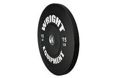 Wright Equipment Econ Black Bumper Plate (PAIRS) - Show Me Weights