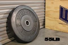 Wright Equipment Econ Black Bumper Plate (PAIRS) - Show Me Weights