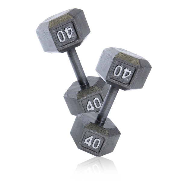 Apollo Athletics Cast Iron Hex Dumbbells - Price is Per PAIR