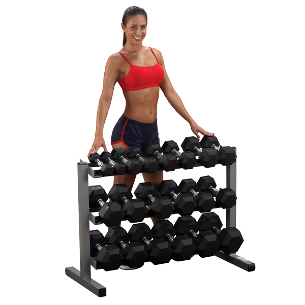 Body Solid GDR363 Dumbbell Rack 3-Tier 40"