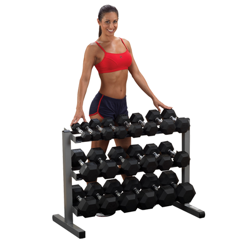 Body Solid GDR363 Dumbbell Rack 3-Tier 40"