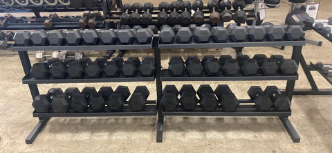 BodyKore 3 Tier Dumbbell Rack G243 - Holds 5-100lbs