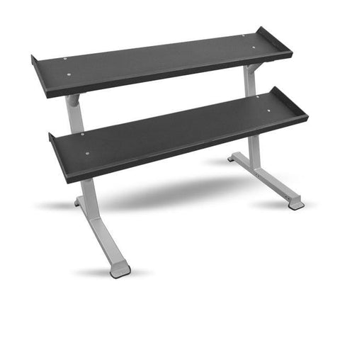 Inflight Fitness 5007-2  69" 2-Tier Dumbbell Rack - Tray Style