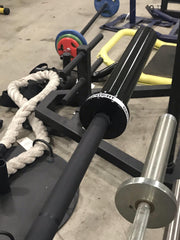 Wright Equipment Men's 20kg BLACK SHAFT w/BLACK BELLS Olympic Bearing Bar (Made In The USA) - Show Me Weights