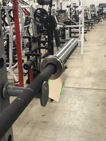 Wright Equipment Men's 20KG BLACK SHAFT w/CHROME BELLS Olympic Bearing Bar (Made In The USA) - Show Me Weights