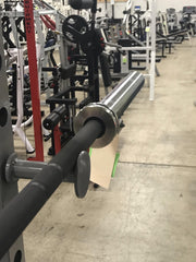 Wright Equipment Men's 20KG BLACK SHAFT w/CHROME BELLS Olympic Bearing Bar (Made In The USA) - Show Me Weights