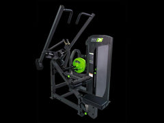MEASUREMENTS: 63L x 55W x 72H in. 161L x 140W x 183H cm.  WEIGHT: 625lbs/283kgs  WEIGHT STACK LIMIT: 265lbs/120kgs