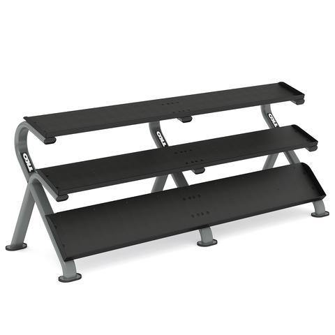 TKO Three Tier Hoizontal Mega Dumbbell Rack (Holds 20 pairs)