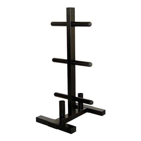 Troy Barbell Bumper Plate Tree with 2 Bar Storage GOPT - Show Me Weights