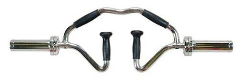 York Barbell Int'l "BI-Tri-Trap" Bar w/ Rubber Grips - Show Me Weights