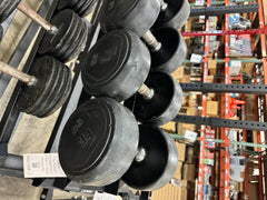 Round Rubber Dumbbells - USED