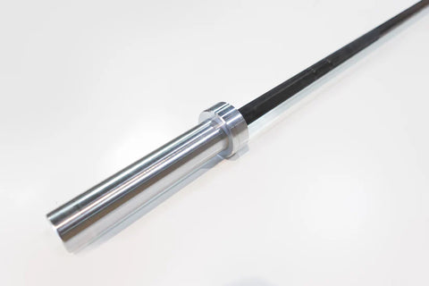 Solid Bar Fitness Shorty Bar Black Shaft Chrome Bells