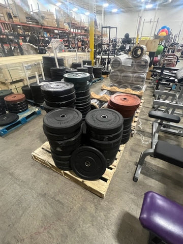 Used Olympic Bumper Plates Various Sizes