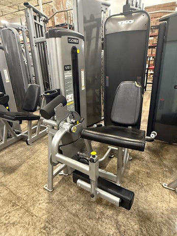 Cybex VR1 Seated Leg Extension Silver Frame Black Upholstery - Used