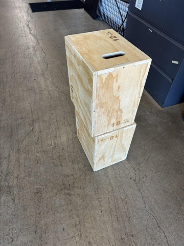 Used SMW Wood 3 N 1 Plyo Box 12" x 16" x 18"