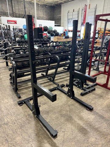 Body Solid Squat Stand 3x3 SPR250 Rack with SPRSA Safety Arms  - USED