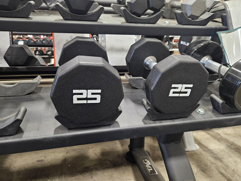 SMW Signature Series Urethane 10-Sided Dumbbell Set 5-75lb (1200lbs)