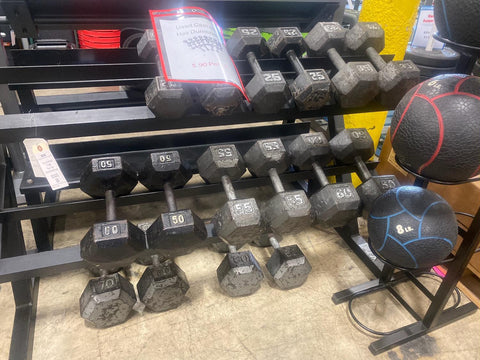 Used Cast Iron Dumbbells