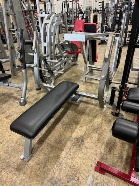 ProMaxima PLR-150 Olympic Flat Bench Press with Spotter Stand and Weight Storage