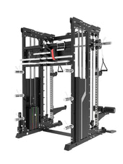 BLAZZED FITNESS PRO ALL-IN-ONE FUNCTIONAL TRAINER CABLE CROSSOVER CAGE HOME GYM W/ SMITH MACHINE WITH LAT, LEG PRESS AND JAMMER ARM ATTACHMNETS  BD-MDPR-MY-A