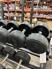 Round Rubber Dumbbells - USED