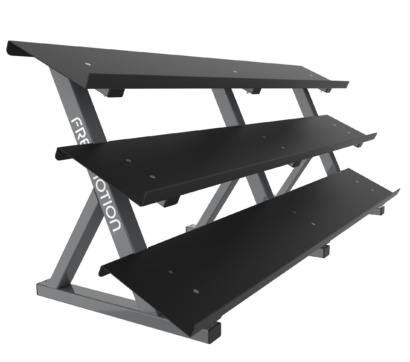 FreeMotion Three Tier Tray Style Dumbbell Rack