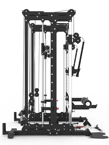 BLAZZED FITNESS BASIC ALL-IN-ONE FUNCTIONAL TRAINER CABLE CROSSOVER CAGE HOME GYM W/ SMITH MACHINE