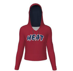 HEAT APPAREL-Champro Juice Women's Fleece Cropped Hoodie JFLHC1 with Sublimated Heat Logo & Customization