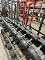 Round Rubber Dumbbells - USED