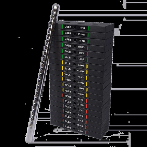 Powertec Lat Machine P-LM23 with 190lb Weight Stack