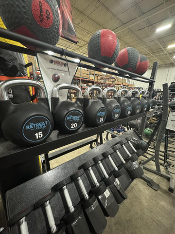 Rubber Coated Kettlebell Set -USED LIKE NEW